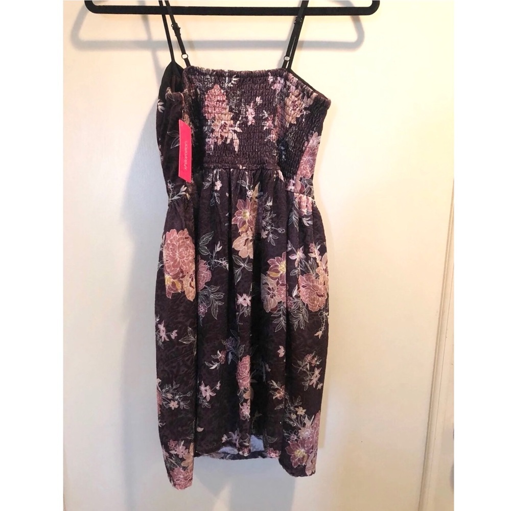 NWT Purple velvet floral dress - Picture 3 of 6